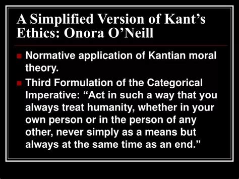 kantian ethics simplified